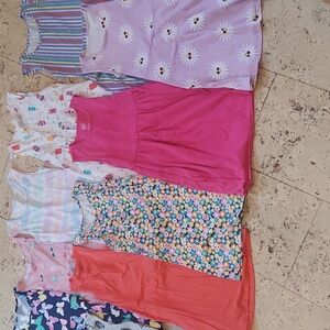 Wonder Nation lot of 11 tank girls dresses size 7/8
